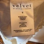 Velvet by Graham & Spencer Lace Dress Crochet Overlay Cream Floral Size Small Photo 4