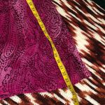 New York & Co. Fairy Whimsygoth Magical Pink paisley mini dress beaded rhinestone wide flare bell sleeves tie back v-neck Size 2X #whimsical #whimsigoth Measurement in pics Photo 5