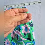 Lilly Pulitzer Corso Pant UPF 50+ Spearmint Golf Till You Drop Woven Size 4‎ Blue Photo 6