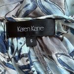 Karen Kane  sheer blue floral blouse with dolman sleeves and beaded neckline Photo 10