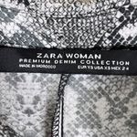 ZARA Woman Blogger Favorite Black and White Snakeskin Print Long Dress Size XS Photo 5