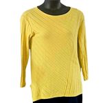 Anthropologie Maeve Women's Ribbed Knit Pullover Sweater Yellow Size Medium NWOT Photo 6
