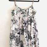 Chaudry KC Dress S Bubble Embellished Sequin Floral Print Black White Photo 0