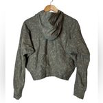 Athleta  Cropped Hoodie Sweatshirt Green Camo Oversize Fit Size XS Photo 6