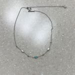 Kendra Scott Silver Necklace with Topaz and mother of pearl/opal Accents Photo 0
