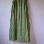 Urban Outfitters  M Green Midi Dress Linen Tiered Boho Prairie Peasant Coastal Photo 2