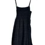 American Eagle  Black Outfitter Wrap Front Cami Dress Sleeveless Spaghetti Size S Photo 4