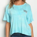 Sans Souci  Aqua Tie-Dye Copyright Tee Photo 0