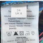 Nümph Henriette Multicolor Short Sleeve Abstract Dress Sz S Artistic Print Chic Black Photo 6