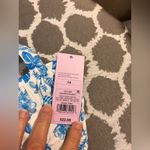 Wild Fable Floral NWT Blue/White Bikini Top butterflies padded underwire Sz 14 adj straps Photo 1