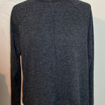 Anthropologie JUST female Nadine Knit mock turtleneck long sleeve shirt top Medium black gray Photo 0