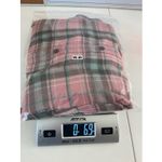 CHAPS EUC  women's green pink soft plaid button front flannel shirt cotton XL Photo 5