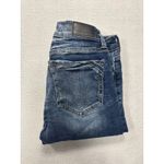 Buckle Black Skinny Jeans Women's Size 24 Blue Denim Stretch Fit No 53 Photo 13