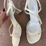 Free People B.P. Vintage cream classy strappy high heel sandals sz 7  Photo 0