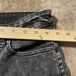 Uniqlo  Jeans Juniors Sz 11 Wide Leg Black Acid Wash High Rise Cropped Pants Dark Photo 5