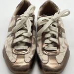 COACHKinsley Q986 Metallic Tan Brown Signature Stripe‎ Sneaker Women's - Size 5M Photo 0