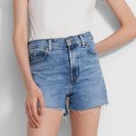 J Brand Jules High-Rise Jean Shorts in Rigid Comfort Stretch Denim Photo 0