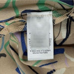 Open Edit  Satin Oversized Camp Button-Up Shirt Color Ivory Birch Grunge Artsy M Photo 9