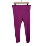 Athleta  Elation Ribbed Legging High Waist Purple Fuschia XL/T Yoga Workout Pants Photo 1