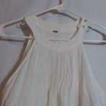 Free People  White Sleeveless Flowy Halter Neck Top Neutral Boho Size XS Photo 1