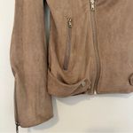 Market & Spruce  Faux Suede Zip Moto Jacket Photo 5