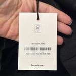 Reformation  Elegant Black linen Crop Top Photo 4