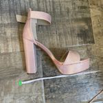 Dream Paris Chunky Heel Platform Sandals sz 6 Pink Metallic Ankle Strap Cocktail Party Event Photo 11
