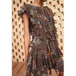 Ulla Johnson Ayla Dress Gerbera Print Ruffle 100% Silk Size 6 Ruffle Mini Dress Photo 15