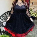 Torrid Dress 18 NWT Disney Mickey Stars At The Knee Tulle Illusion Neck Skater Photo 4