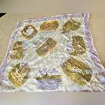 Vintage Souvenir Austria Scarf White Photo 8