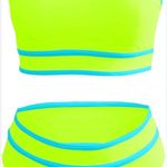 Beats Women's Tie Back Padded High Cut Bralette Bikini Photo 5