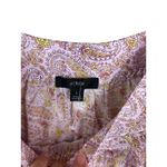 J. Crew Ruffle Tank Top Pink Paisley Large NWT Babydoll Cami Y2K Fairy Cottage Photo 5