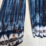 Roll Over Waist Tie Dye Wide Leg Pants Size Medium W 12.5 Photo 5