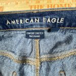 American Eagle  Low Rise Baggy‎ Wide Leg Jeans Women's 16 Short Distressed Photo 4