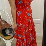 WAYF  Chelsea tiered red ruffle maxi dress Photo 11