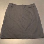 White House | Black Market Women's Black Button Stretch Mini Lined Skirt Size 4 Photo 4