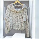 Moon & Madison Confetti Cowl Cable Knit Sweater Size M Photo 1