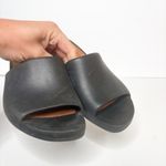 Gentle Souls  Judith Leather Black Slide Sandals Wedges Size 8 Women’s Photo 4