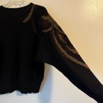 Evan Picone  Vintage 90’s Wool Sweater with Bronze & Gold Metallic Design Photo 5