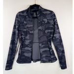 Sweaty Betty Womens Jacket Black Tonal Camo Power Workout Full Zip Stretch Small Photo 7