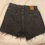 & Other Stories & Other Stories Black High Waisted Frayed Hem Denim Shorts Photo 2