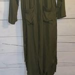 High slit green maxi dress Size M Photo 2