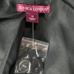 Jessica London SZ 16 Blazer Jacket Button-Up V-Neck Lined Long Sleeve Black Photo 5