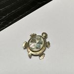 Signed Alpaca Mexico Turtle Tortoise Abalone Shell Brooch Pin Photo 6