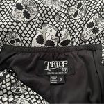 Tripp NYC Gothic SKULLS Black White Dress Drawstrings Y2K Vtg Deadstock, Sz 0 Photo 9