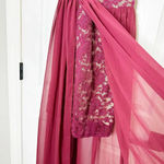 Lulus Size S Red Lace Maxi Dress Make Way For Wonderful Berry Red Lace Photo 4