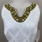 Milly of New York Dress 4 White Beaded‎ Embellished V Photo 1
