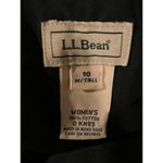 L.L.Bean  Trousers Pants 10 TALL Womens Black High Waist Office Work Business Photo 4