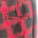 J.Jill Womens Pants Black Red Plaid Premium Bi Stretch Slacks Tapered Leg Size 4 Photo 6