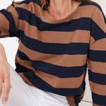 Madewell Luxe Long Sleeve Striped Top Photo 0